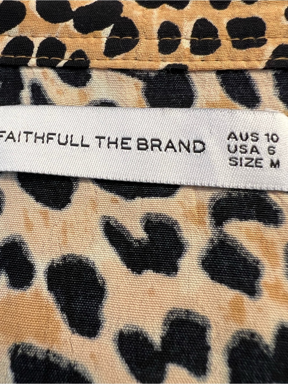 Faithful the Brand leopard print wrap skirt - Picture 9 of 12